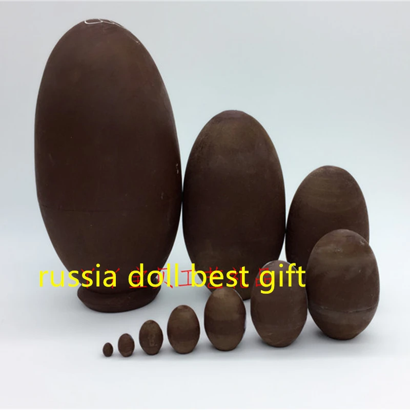 10 шт. Многослойные красивые деревянные куклы в форме Совы и яиц ручной росписи 24 5