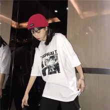 Best Offers women Summer tee tops Goth Kawaii рубашка женская shirt clothes clothing top E-Girl Cotton TEE Harajuku style Y2K print T-shirt Best Offers women Summer tee tops Goth Kawaii рубашка женская shirt clothes clothing top E-Girl Cotton TEE Harajuku style Y2K print T-shirt