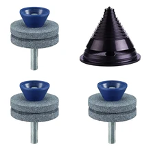 

Lawn Mower Blade Sharpener,Double Layer Mower Blade Sharpener for Any Power Drill/Hand Drill, Includes Blade Balancer