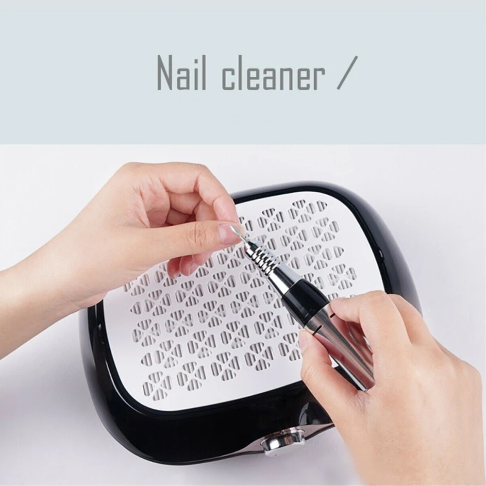 Desktop 40W Nail Dust Collector Salon High Power ABS With Filter Vacuum Cleaner Suction Machine Adjustable Speed Manicure Fan