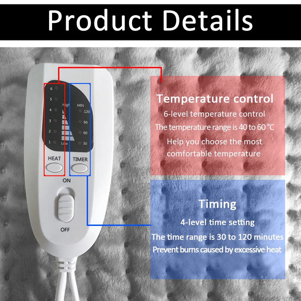 40x30 см регулируемая температура талии электрическое одеяло ГРМ облегчение боли физиотерапия Отопление с Светодиодный индикатор зимний живот