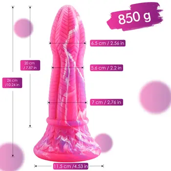 Drop Shipping Tentacle Silicone Dildo 26CM Flexible Snake Dildo with Strong Suction Cup Adult Sex Toy for Women Rose Penis 5