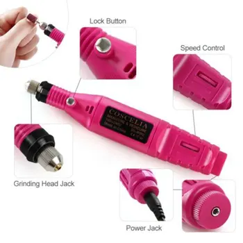 

Electric Drill Nail File Acrylic Art File Manicure Pedicure Portable Machine Kit Practical durable kit