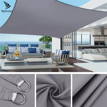 

3.6x3.6M/3x3M Sun Shade Sail Canopy Square Gray 98%UV Block Sunshade for Backyard Yard Deck Outdoor Shade Sails & Nets