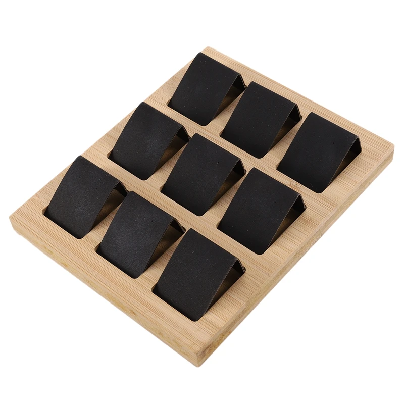 

9Pcs Wood Earring Card Holder Tray for Jewelry Accessory Display
