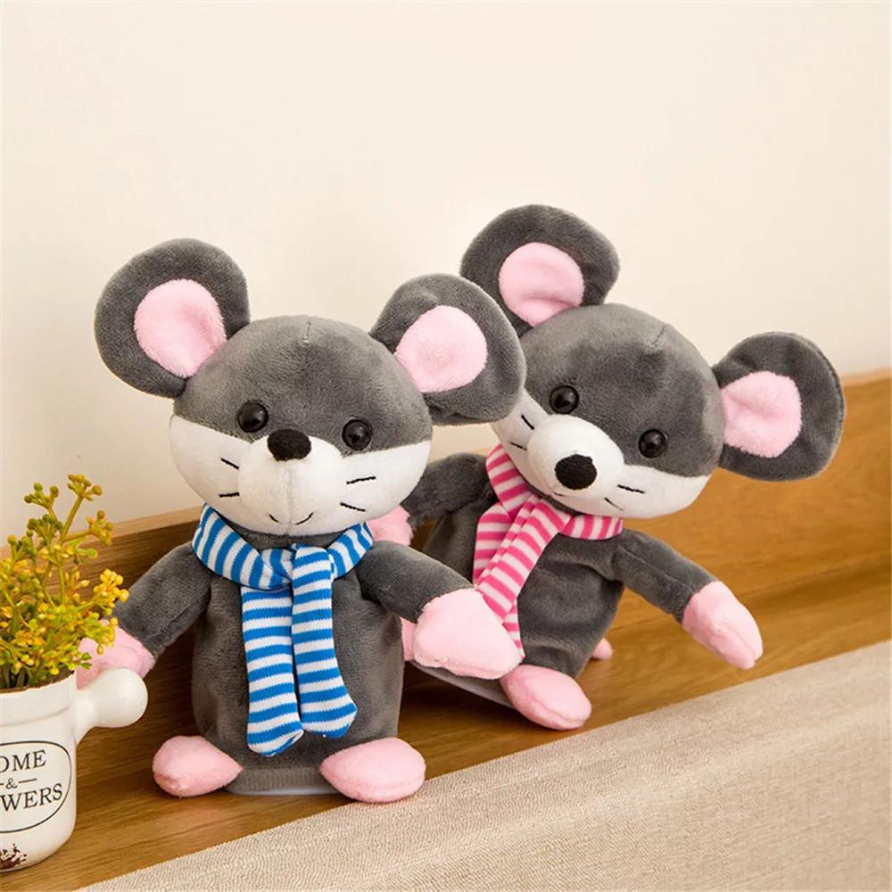 20 см Kawaii Music mouse плюшевые игрушки мягкие животные Танцующая кукла Мышка для детей Детские спящие игрушки прекрасный Рождественский подарок