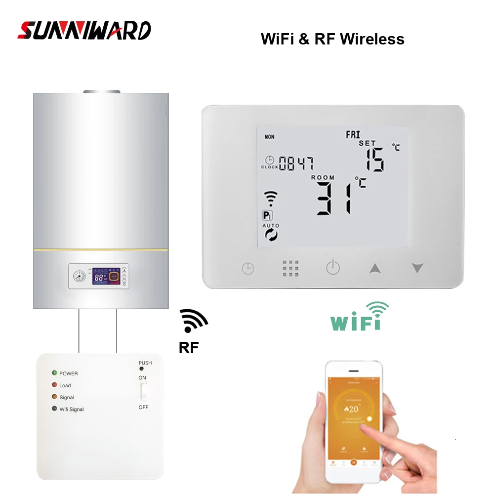 

BGL09RF-WiFi and High Frequency Wireless Thermostat Wall Gas Boiler Heating Remote Temperature Control Controller Programmable