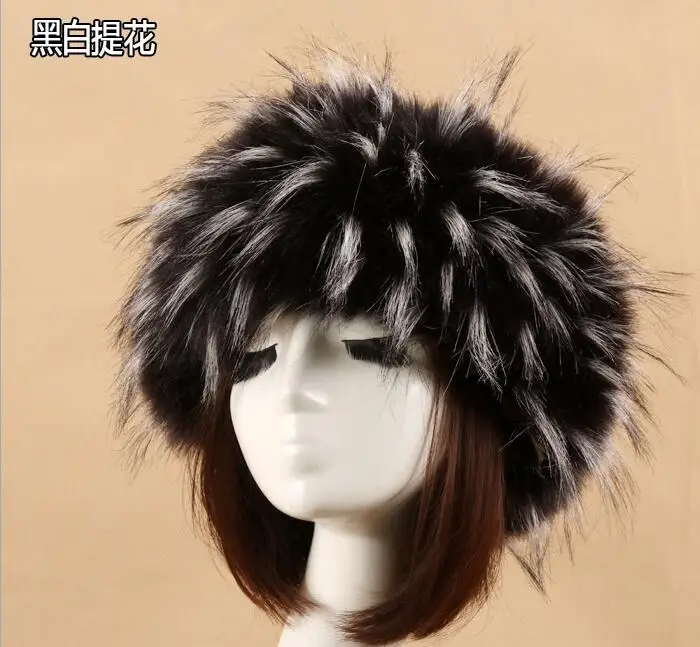 Новинка, женская осенняя и зимняя меховая Толстая шапка, без пустого топа, шапка, Теплое кольцо для шляпы, головной убор, Женская плюшевая шапка из лисьего меха