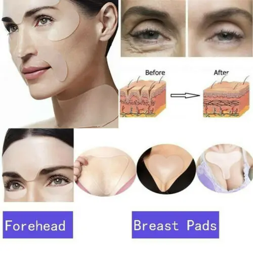 

Reusable Anti Wrinkle Neck Pad Silicon Transparent Anti Microgroove Removal Chest Sticker Skin Care Silica gel patch arruga