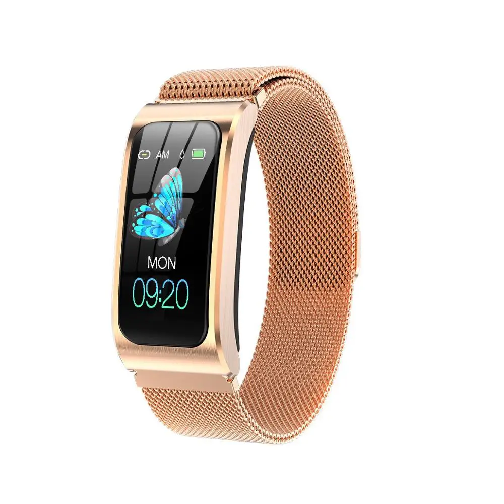 FOR Smart Bracelet AK12 Color Screen Ip68 Waterproof Women's Watch Sphygmomanometer Menstrual Cycle Activity Monitor Sports Band 