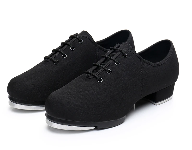 New Classic Oxford Cloth Clogging Tap Shoes For Men And Women Lace Up
