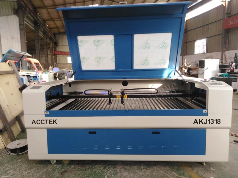 1300*1800mm Co2 Acrylic high precision double laser engraving head machine for wood,mdf,plastic,paper