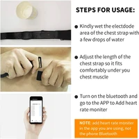 FITCENT 5.3Khz Heart Rate Monitor Chest Strap Bluetooth ANT+ HR Sensor for Peloton Garmin Watch Polar Wahoo Fitness DDP Yoga 2