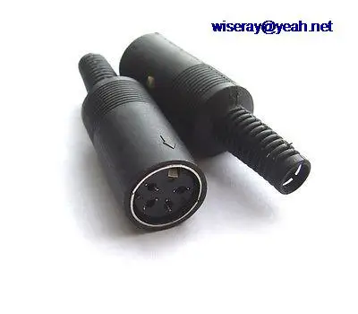 

DHL/EMS 200 PCS 4 PIN DIN Female Socket DIN plug Cables Connectors for Soldering iron DIY-A8