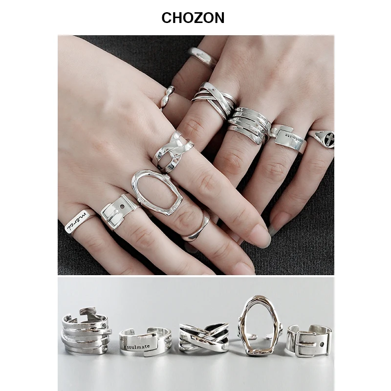 Details about  / Korean style 925 sterling silver ring multilayer zircon female ring fine jewerly