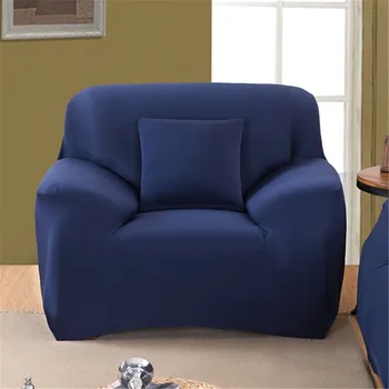 

38# Polyester Bright Color Sofa Cover Single Sofa Slipcover Stretch Covers Elastic Fabric Settee Protector Fit Washable