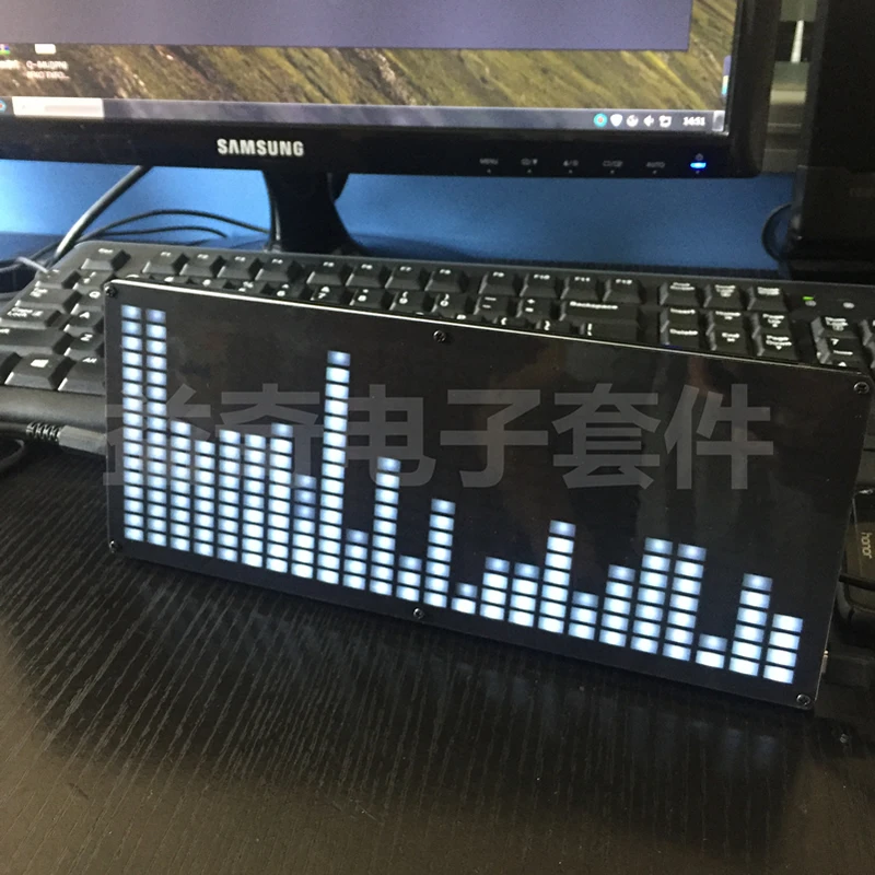 

Large 24 segment LED music spectrum electronic production kit parts Spectrum level display DIY finished products VFD