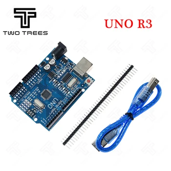 

High Quality UNO R3 MEGA328P CH340G + MEGA328P Chip16Mhz for arduino UNO R3 Development board+ USB CABLE MEGA 2560 R3 Compatible