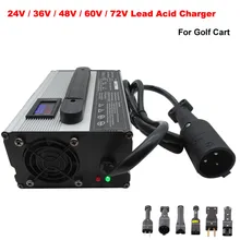 

24V 36V 18A 48V 15A Lead Acid Golf Cart Battery Charger 900W 36 Volt 60V Club Car Forklift EZGO TXT RXV Ebike RV Smart Charger