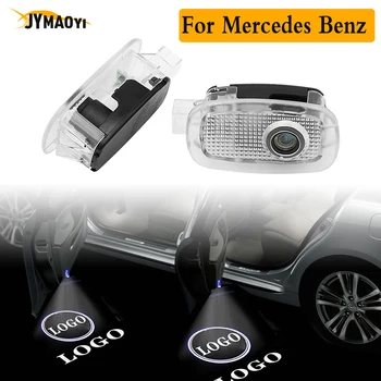 

2 Pcs For Mercedes AMG LED Car Door Ghost Lights Logo Laser Projector Welcome Lamp Auto Emblem for Benz W221 S-Class S500 S350