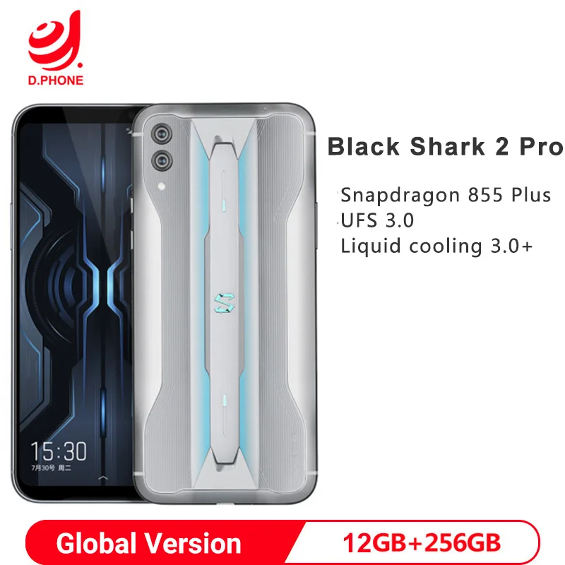 Глобальная версия Xiaomi Black Shark 2 Pro 12GB 256GB Snapdragon 855 Plus Восьмиядерный игровой телефон 48MP камера 4000mAh смартфон