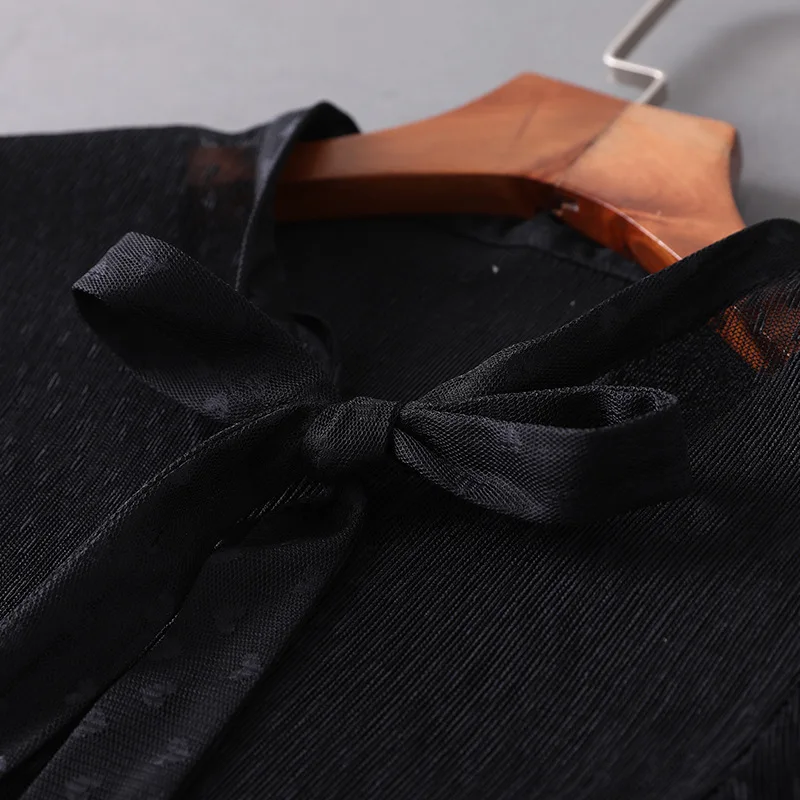 DEAT 2020 New Spring Summer V-neck Solid Color