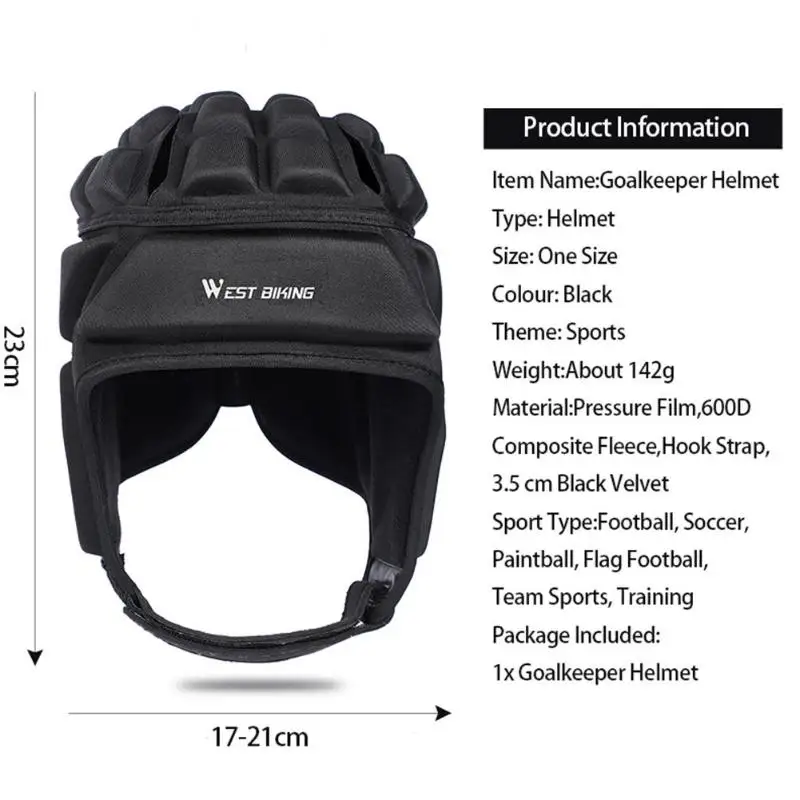 WEST BIKING шлем вратаря Зимний Открытый ветрозащитный тепловой Анти-столкновения Регби Футбол Велоспорт Защита головы