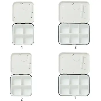 

6/4 Grids Dusproof Mini Pill Box Reminder Drug Alarm Electronic Timer
