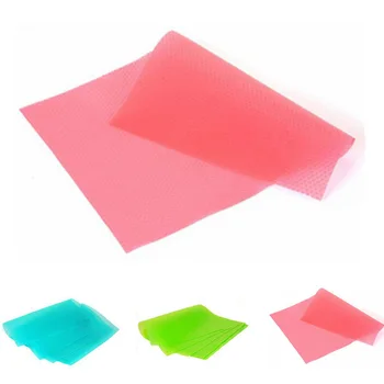 

4pcs Washable Refrigerator Mat Pad Drawer Liners Kitchen Water Proof Shelf Mats Home Kitchen Fridge Mat