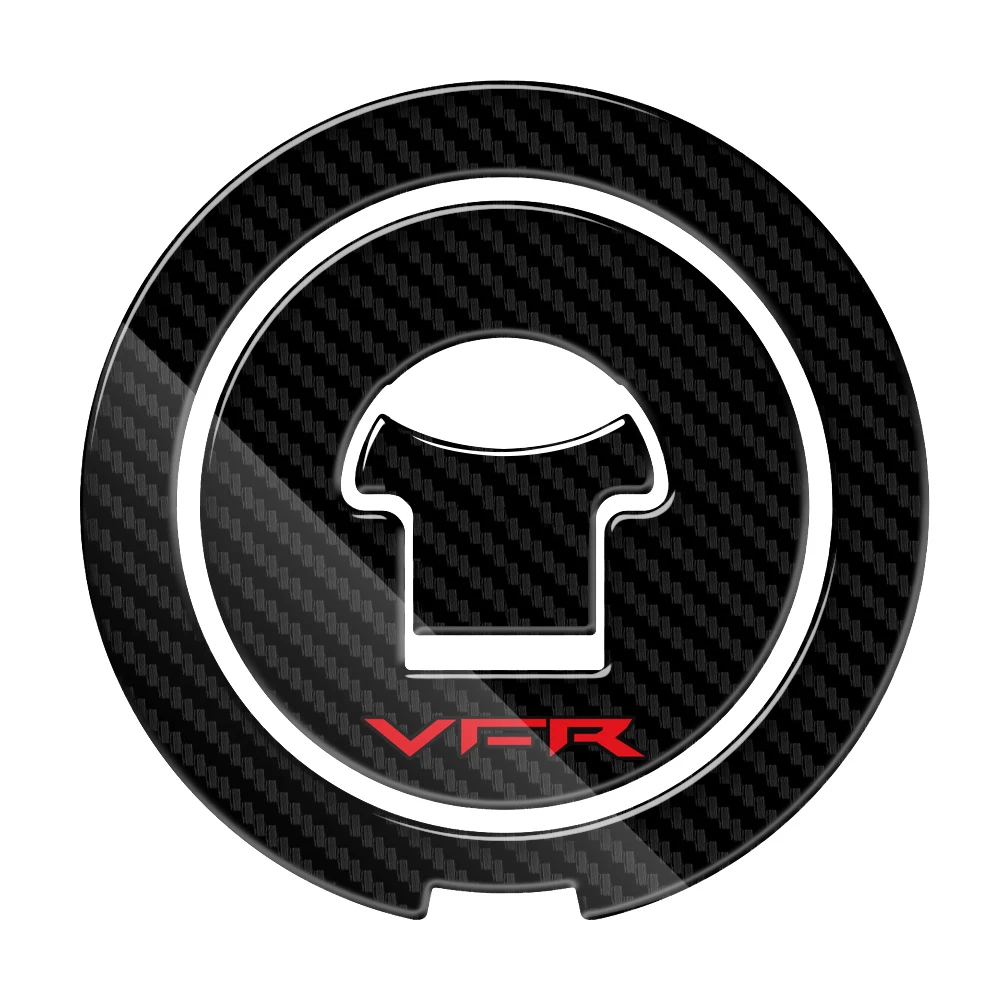 For Honda Interceptor VFR VFR800 1988-2009 3D Carbon-look Motorcycle Fuel Gas Cap Protector Decals