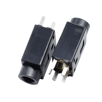 

Five feet 3.5mm Headphone Socket Jack Female Vertical Straight Plug Headphone Socket Double Channel Audio Video Power Socket