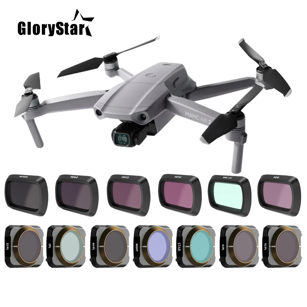 Фильтр для дрона DJI Mavic air 2 UV CPL ND 8 16 32 64 1000 Star натуральные ночные фильтры Air2
