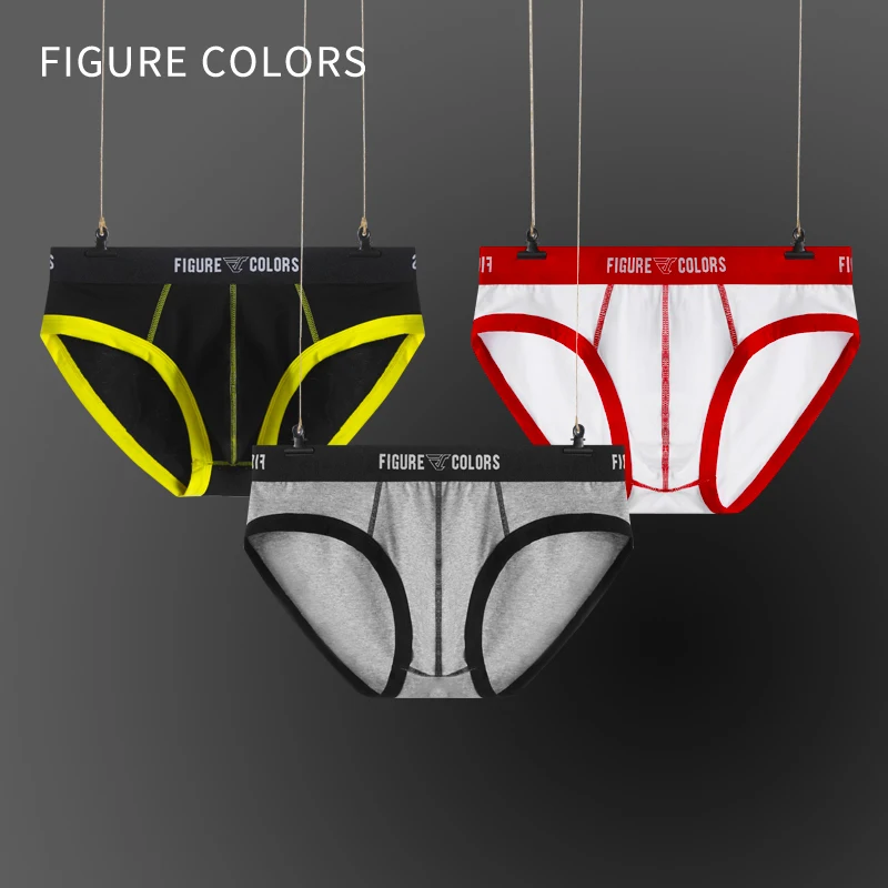 Brand high-quality cotton Underwear Men Brief Shorts Soft Breathable Mens Briefs Interior Low Waist Breathable U Convex Panties 2