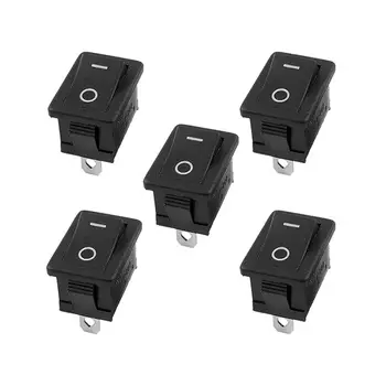 

5/10/20Pcs Rocker Switch 2 Pin Toggle Switch On/Off Mini Boat Rocker Switch Car Auto Boat Round Rocker Snap 15x21MM