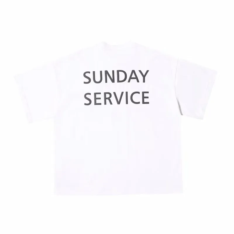 Kanye West Sunday сервис футболка для мужчин и женщин уличная хип-хоп повседневные футболки