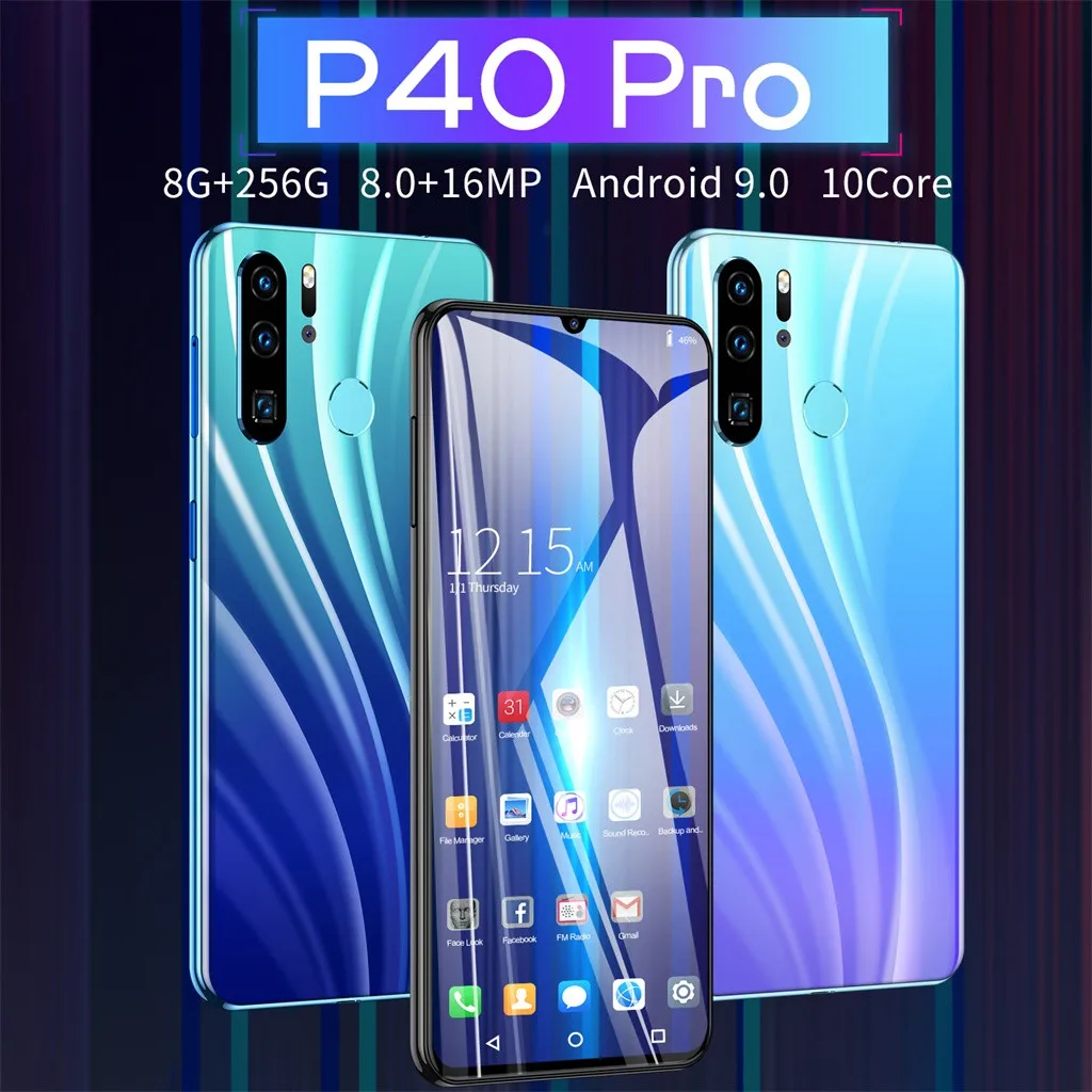 Лучшие продажи продуктов P40 PRO четырехъядерный 6,3 дюймов камера Android 6,1 1G+ 16G gps 3g мобильный телефон для звонков поддержка ЕС Прямая поставка