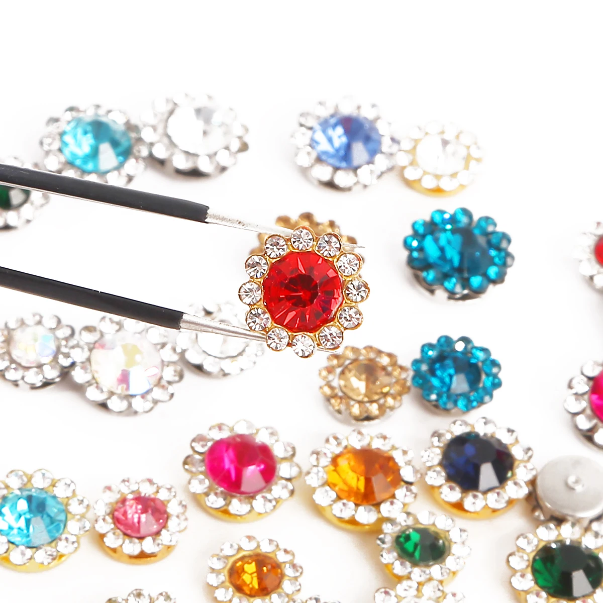 25/50pcs Gold/Rhodium Base Pointback Oval Loose Rhinestones Charm Craft Art DIY Gems Rhinestone Strass Sewing Supplies | Дом и сад