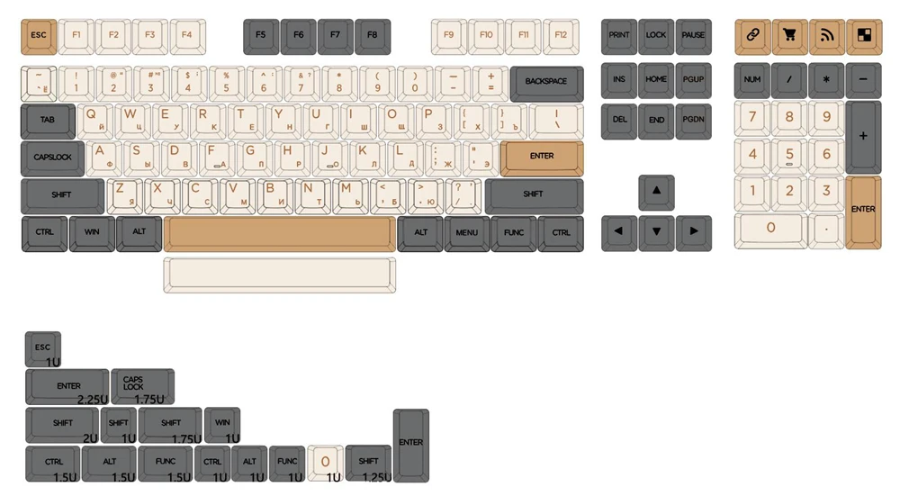 Light Dye Sub Keycap Grupo Pbt Grosso para Teclado 87 Tkl 104 Ansi Xd64 Bm60 Xd68 Bm65 Bm68 ru Japonês White Shimmer - Imagem 4