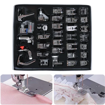 

32/48pcs Multifunctional Home Hardcover Sewing Machine Feet Presser Sewing Machine Foot Sewing Accessories&Prop Kits NEW A21