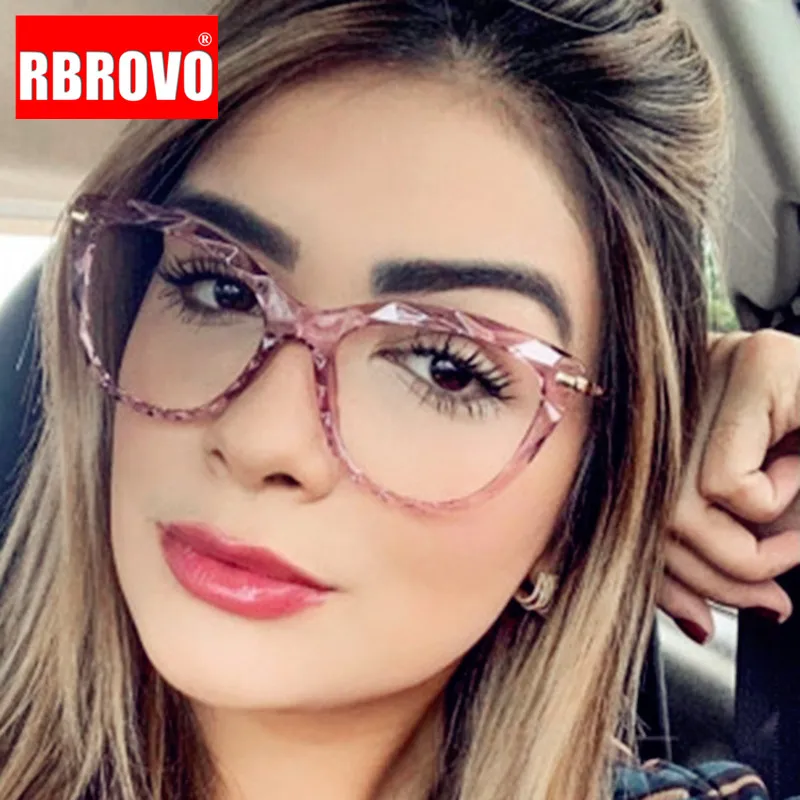 Очки RBROVO Cateye Женские Ретро оправа для очков женщин/мужчин брендовые дизайнерские