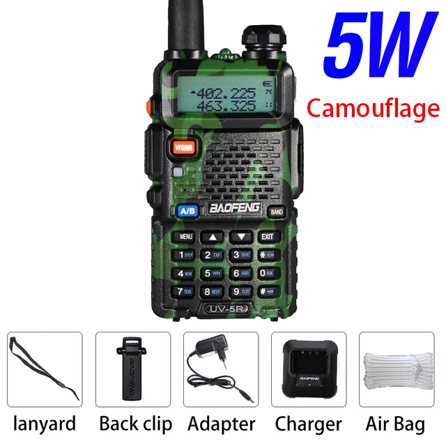 long range walkie talkies Dual Band Two Way Radio Baofeng UV 5R Walkie Talkie 128CH VHF UHF FM VOX Ham CB Radio Outdoor Interphone Wireless Walkie-Talkie long range walkie talkies 500 miles Walkie Talkie