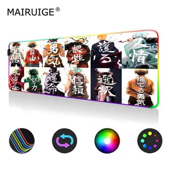 

Naruto Anime Mouse Pad Large DIY Custom MousePad RGB Gaming Computer Mat Led Desk Mats Persona Pads 90x40cm/80x30cm/70x30cm