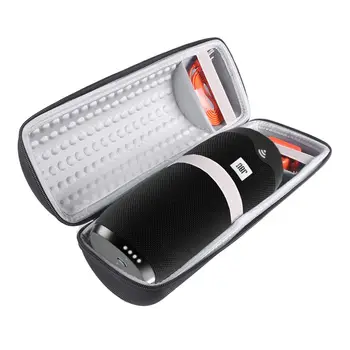 

2020 PU Carry Protective Speaker Box Pouch Cover Bag Case For JBL LINK 20 LINK20 Speaker-Extra Space for Plug&Cable(With Belt)