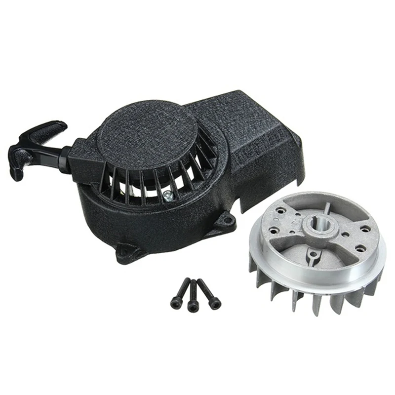 Двигатель Kart Dirt Pocket MiniMoto Bike ATV Quad Motorcycl Лидер продаж Потяните Стартер Start часть стандартная для 47cc 49cc 2 такта - Цвет: black