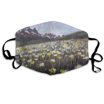 

Mouth Mask For Daily Dress Up, Dandelion Field Anti-dust Mouth-Muffle, Washable Reusable Holiday Half Face Masks For Mens And