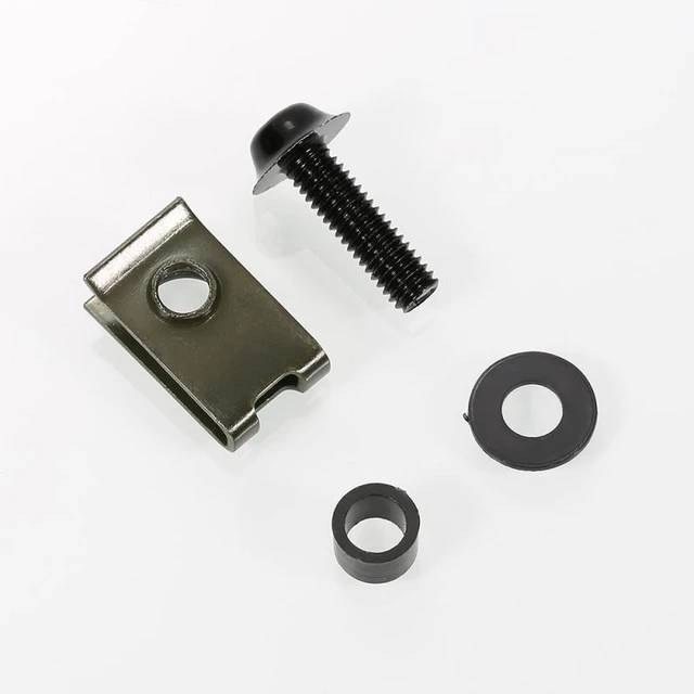 Accesorios de moto Tornillo de carenado impermeable Tuercas anticorrosión  para moto para piezas de motor (negro)