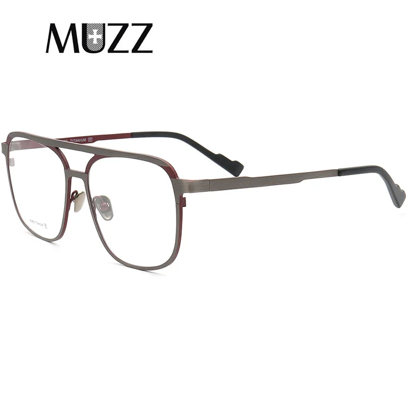 MUZZ-gafas graduadas de titanio puro IP para hombres y mujeres