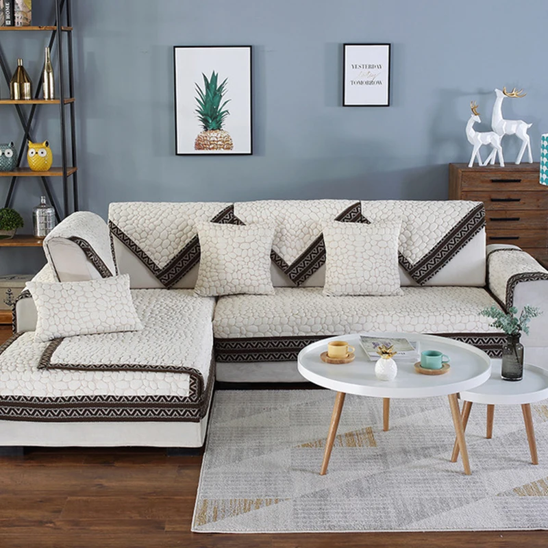 Высокое качество осень и зима широкополый кроличий мех диван подушка ткань не