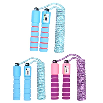 

8.5ft Jump Rope with Counter Adjustable Adults Kids Sports Fitness Skipping Rope Exerciser Equipments Gym Training Skipping Wire