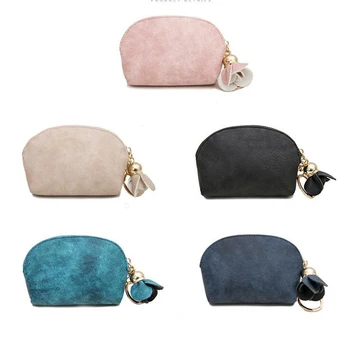 

Mini Women Wallets Creative Girls Short Lady Zipper Coin Purse Tassel Flower Woman Clutch Purses Cards Holder Wallet Coin Pocket